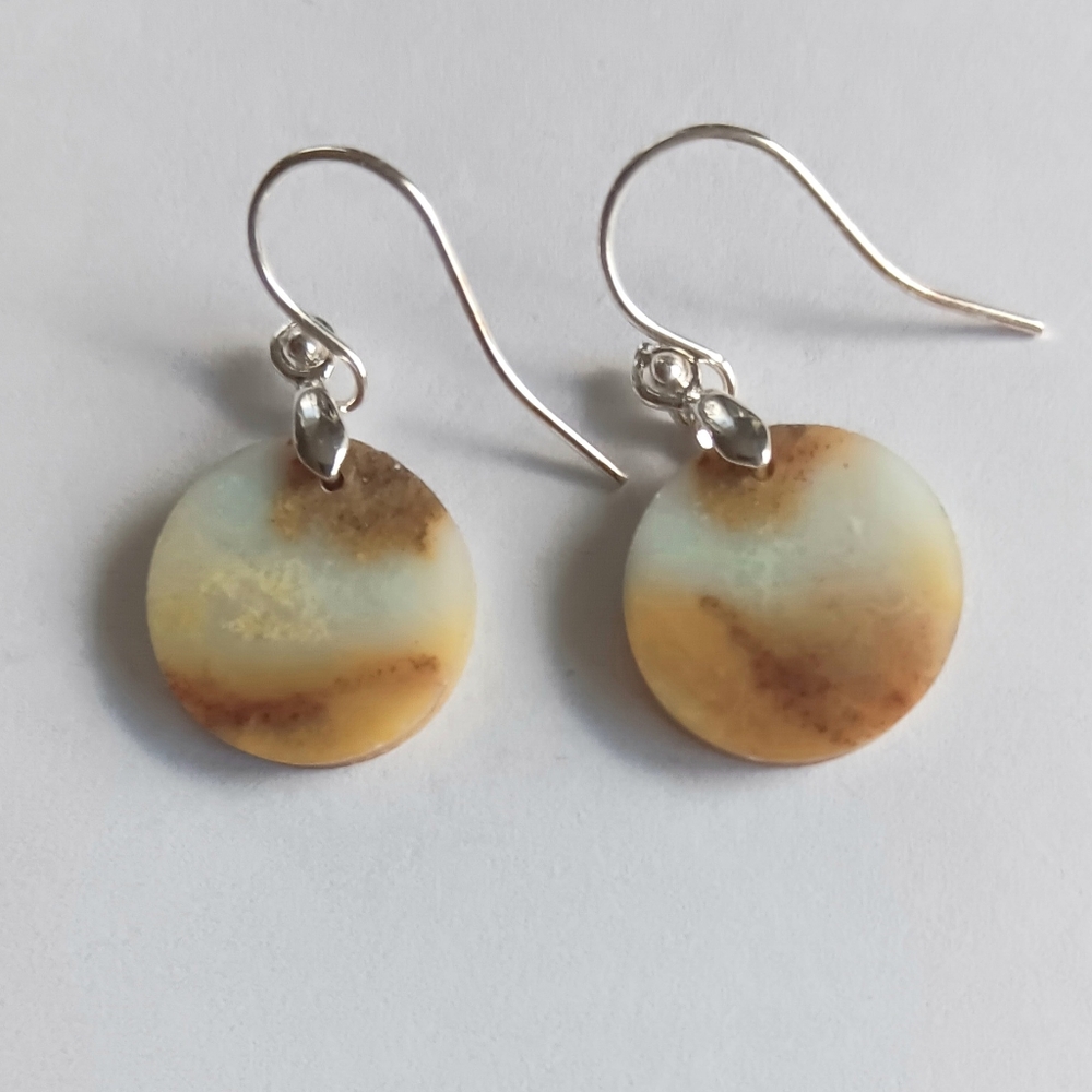 Amazonite Gemstone Earrings with 925 Sterling Silver Findings
